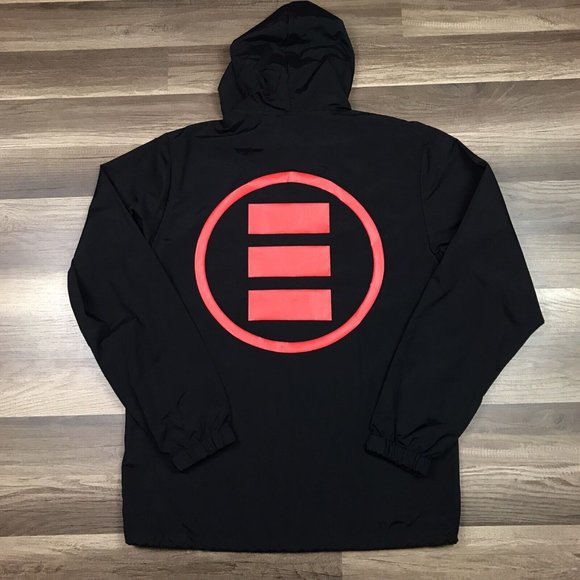 LOGIC EVERYBODY Hip Hop Tour Hooded Rain Parka Windbreaker Jacket Adult Size M - Picture 2 of 12